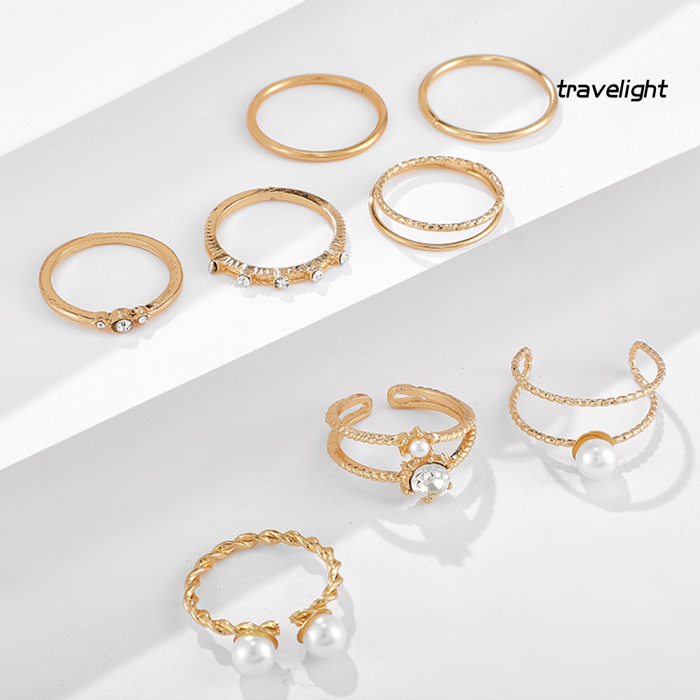 Set 5 / 8 Nhẫn Đeo Tay Phong Cách Bohemian Thời Trang Cho Nữ