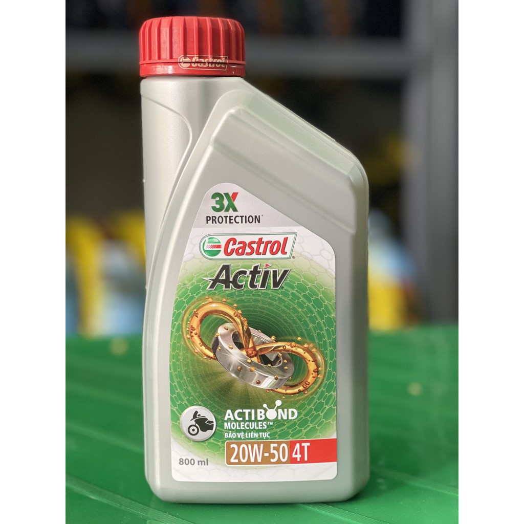 Nhớt xe máy Castrol Active 800ml 20W-50 4T (FREESHIP)