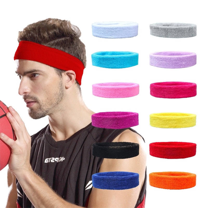 Băng Đô Cotton Nhiều Màu Co Giãn Thoáng Khí Phong Cách Thể Thao Thời Trang Cho Nam Và Nữ