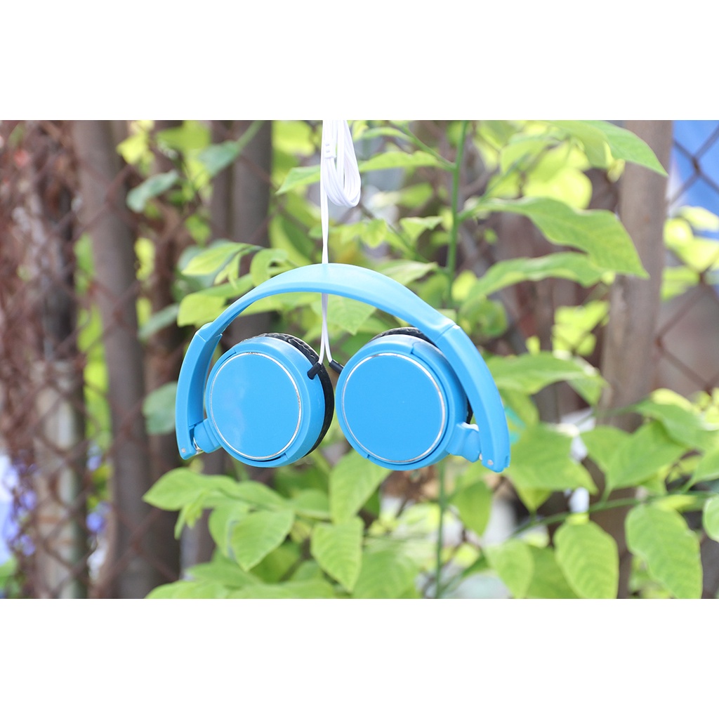 Tai nghe chụp Tai Biro 902+ DEVELOPE Màu xanh dương ( Có thể gấp gọn)