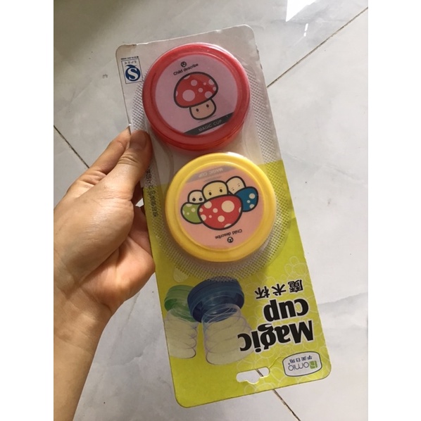 Set 2 Cốc nhựa gấp gọn Magic, cốc gấp gọn loại đẹp tiện lợi