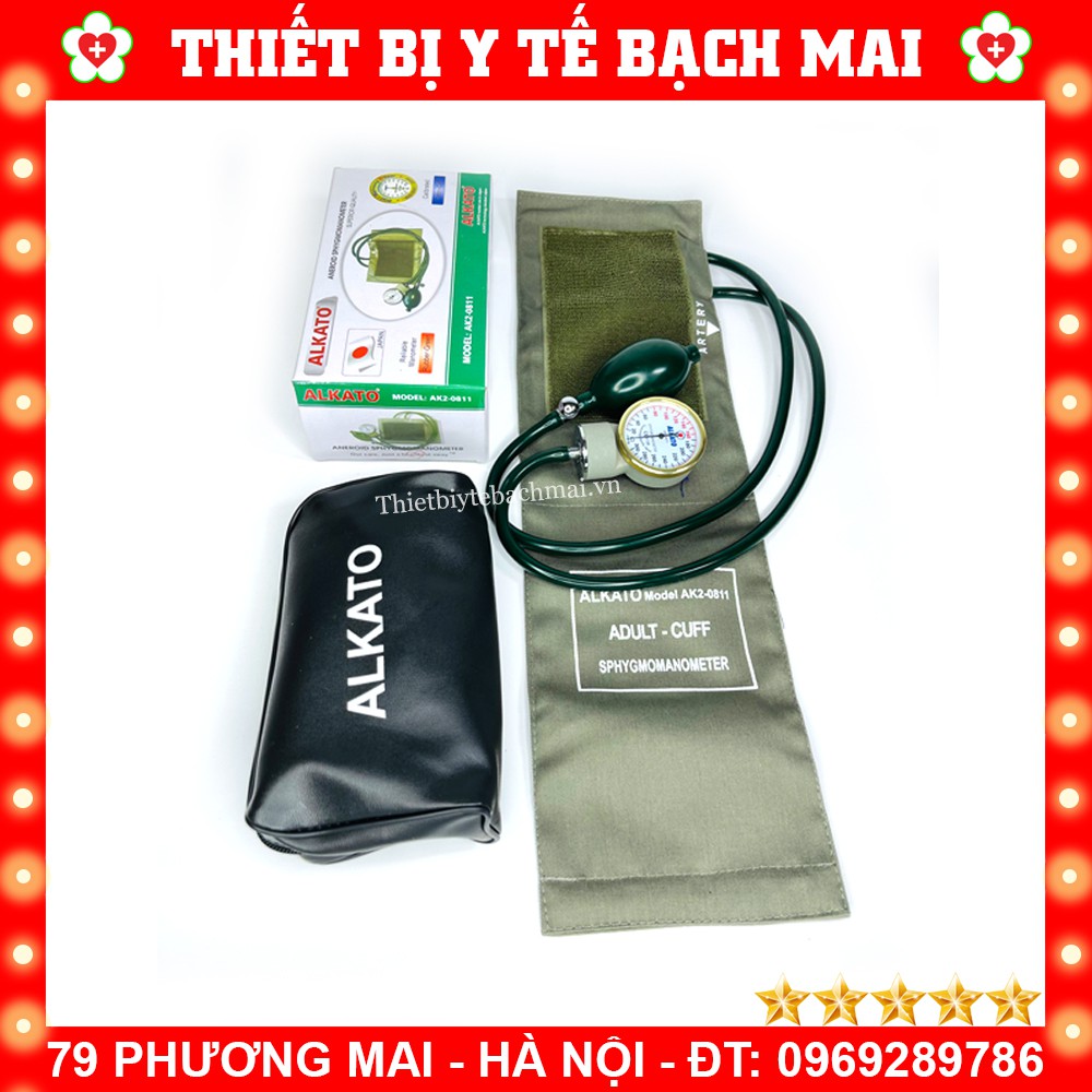 Bộ Máy Đo Huyết Áp Cơ Alkato AK2-0811 Nhật Bản [Máy + Tai Nghe]