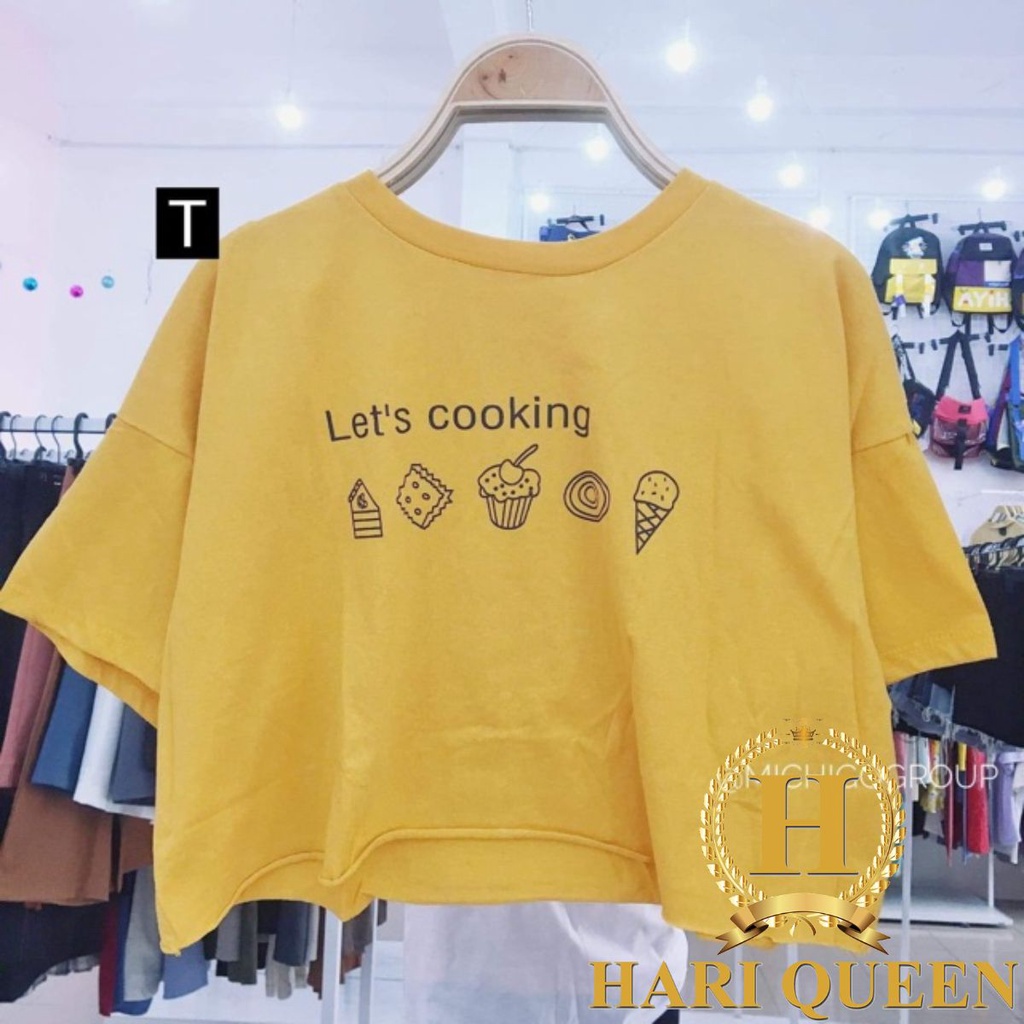 Áo croptop Let's Cooking DTR0619