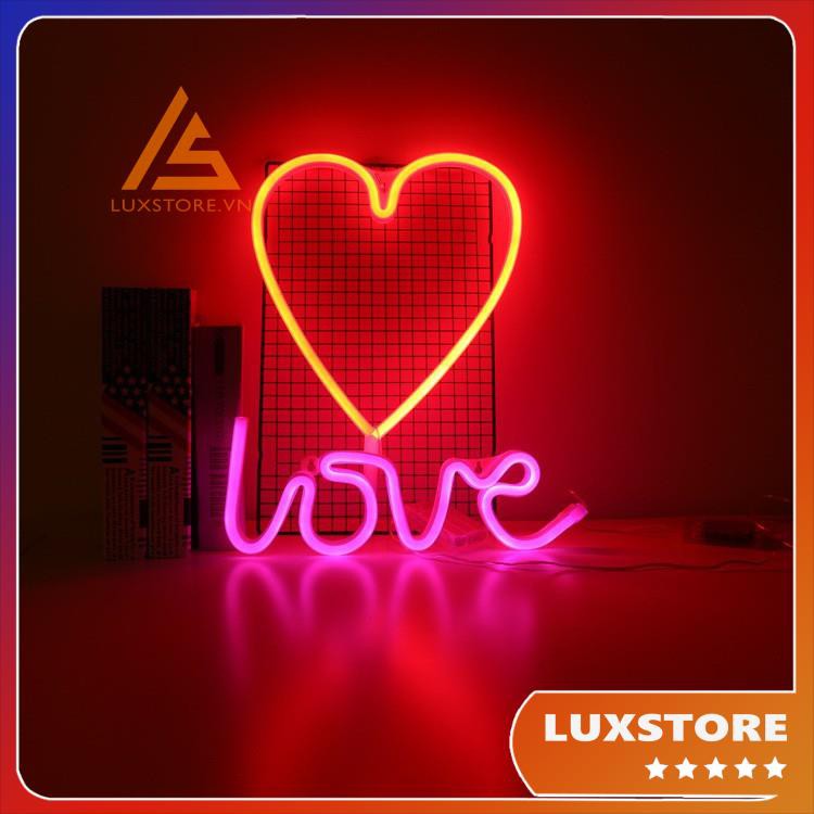 ĐÈN LED NEON TRANG TRÍ CHỮ LOVE - ĐÈN DECOR QUÀ TẶNG SINH NHẬT LỄ TÌNH NHÂN