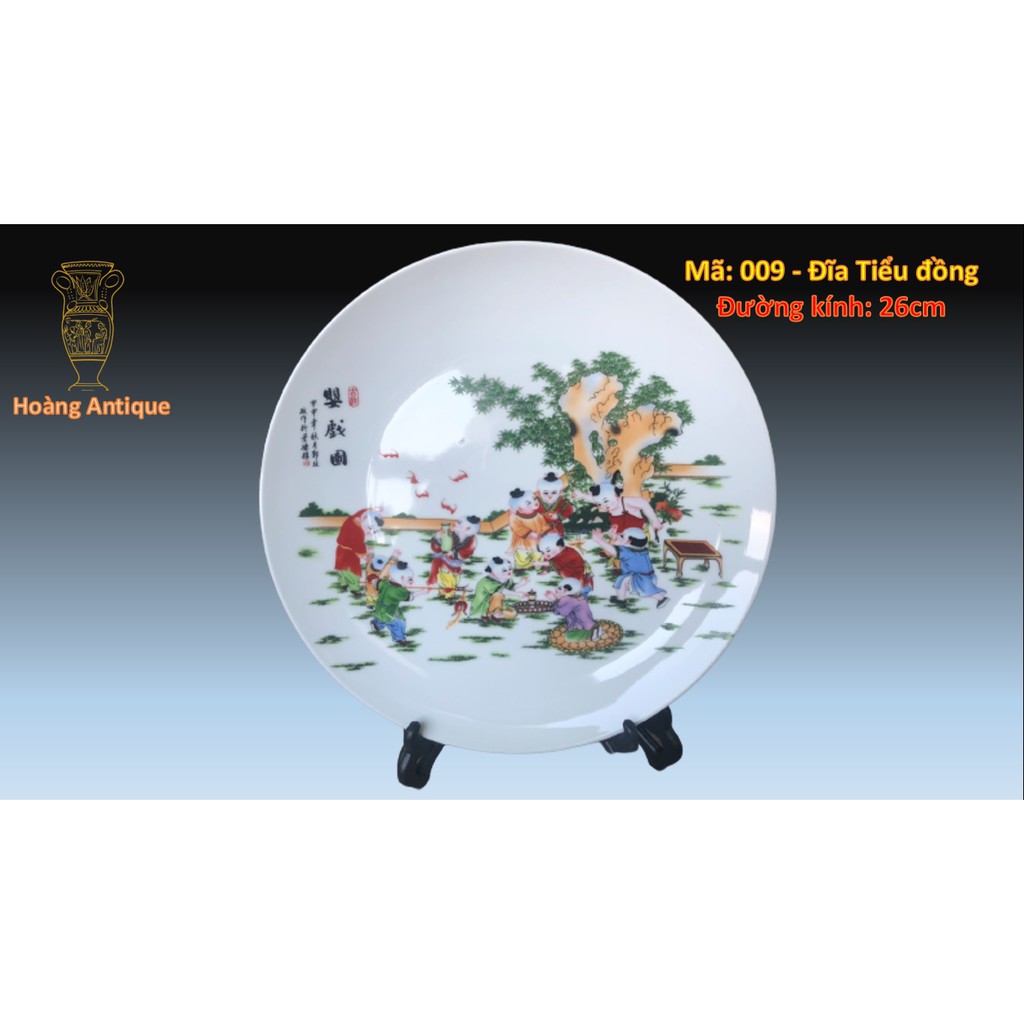 Đĩa tranh sứ Giang Tây - đồ trang trí phòng khách - series 02