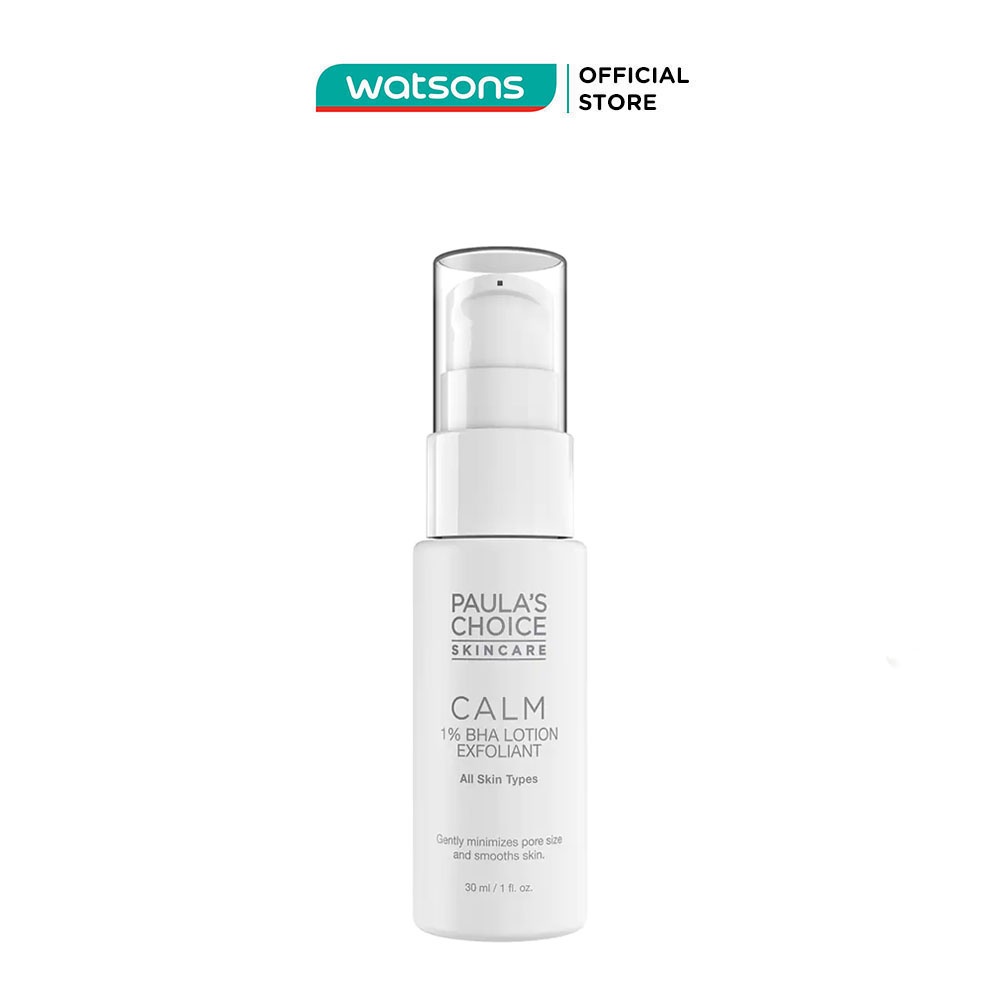 Lotion Paula's Choice Loại Bỏ Tế Bào Chết Dịu Nhẹ Calm 1% BHA Lotion Exfoliant 30ml