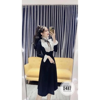 bigsize Đầm tiểu thư D487