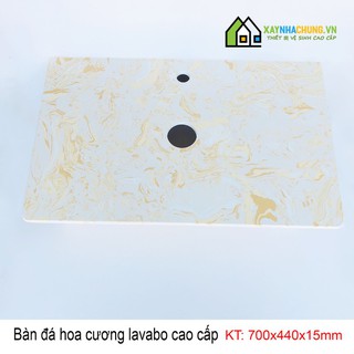 Bàn đá Lavabo rửa mặt cao cấp vàng