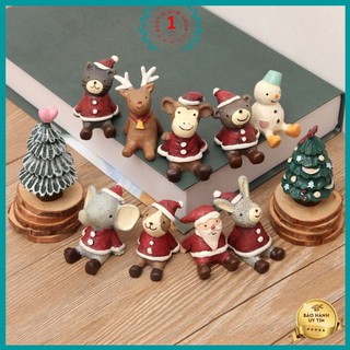 Tượng Noel Giáng Sinh hình các thú cưng trang trí để bàn , dùng làm quà tặng vô cùng ý nghĩa