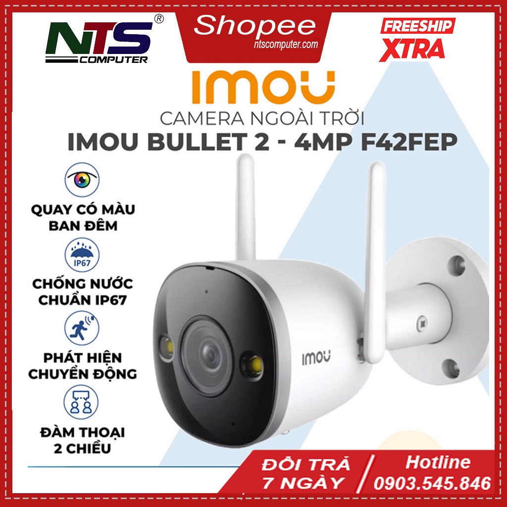 Camera imou F22P 1080P / F42P 4MP 2K - ip WiFi ngoài trời chính hãng