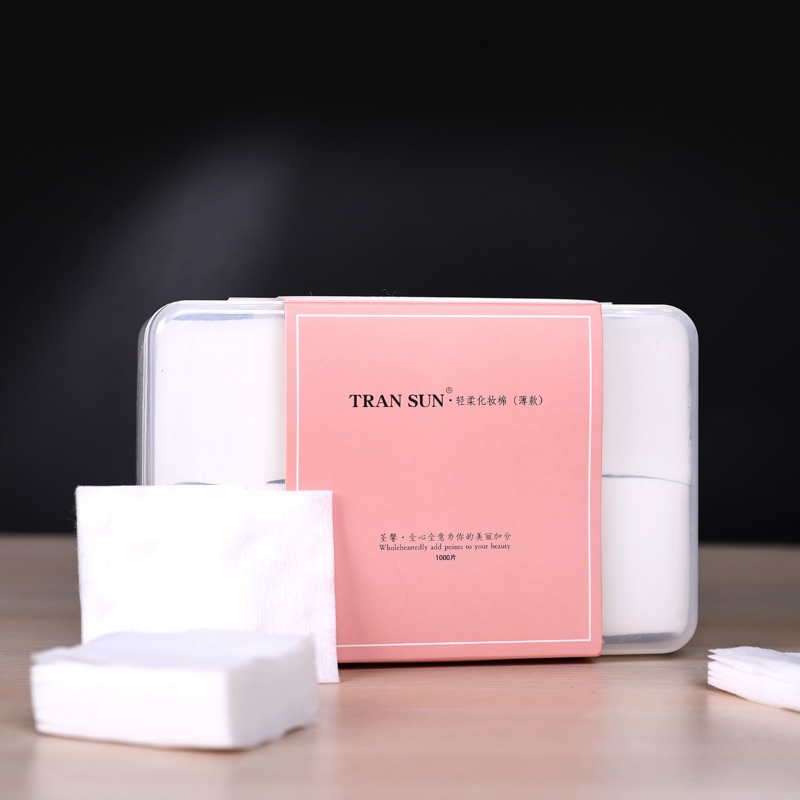 [Hàng mới về] Hộp 1000 bông tẩy trang mỏng dạng nén tiết kiệm nước tiện lợi