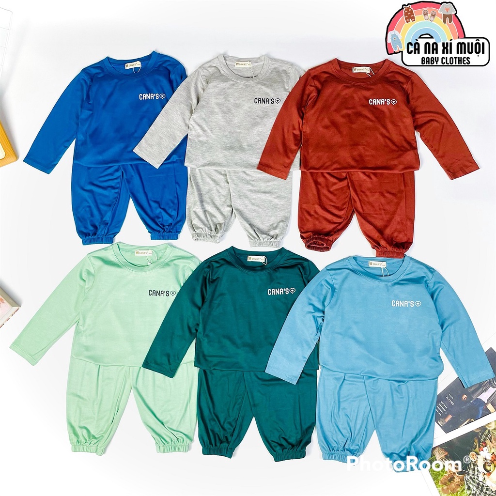 FULLSIZE 9 - 30kg bộ dài tay thun lạnh Minky-mom CANA'S loại 1 cho bé cực dễ thương