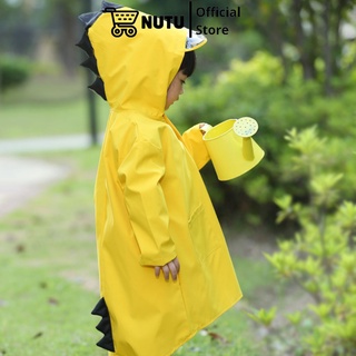 Áo Mưa Cho Bé Gái Bé Trai Từ 3-13 Tuổi, Áo Mưa Trẻ Em Khủng Long Dễ Thương