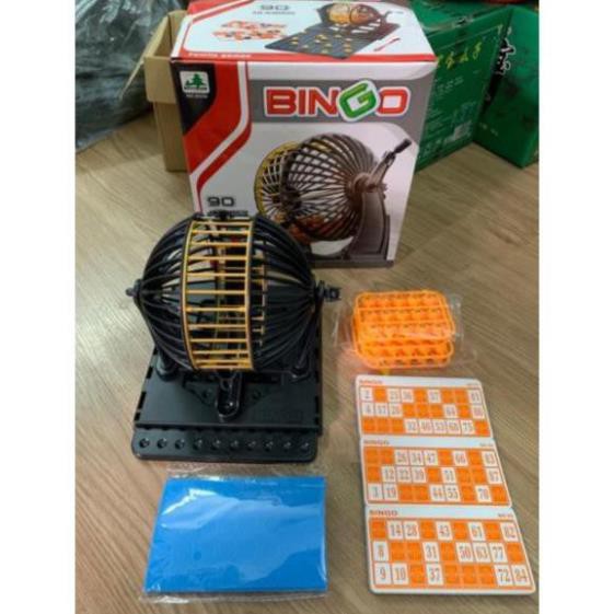 [XẢ KHO+FREE SHIP] Lồng Cầu Quay Loto Bingo 90 Số Size To 48 Card Trò Chơi Giải Trí Vui Nhộn