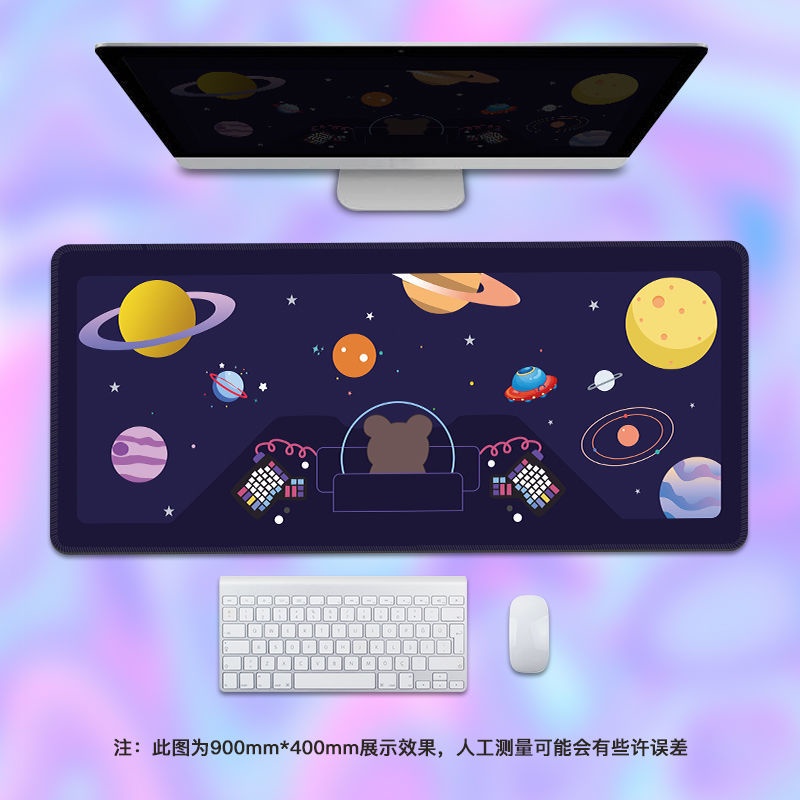 Tấm Lót Chuột Bàn Phím Cỡ Lớn In Hình Phi Hành Gia Hoạt Hình Dễ Thương