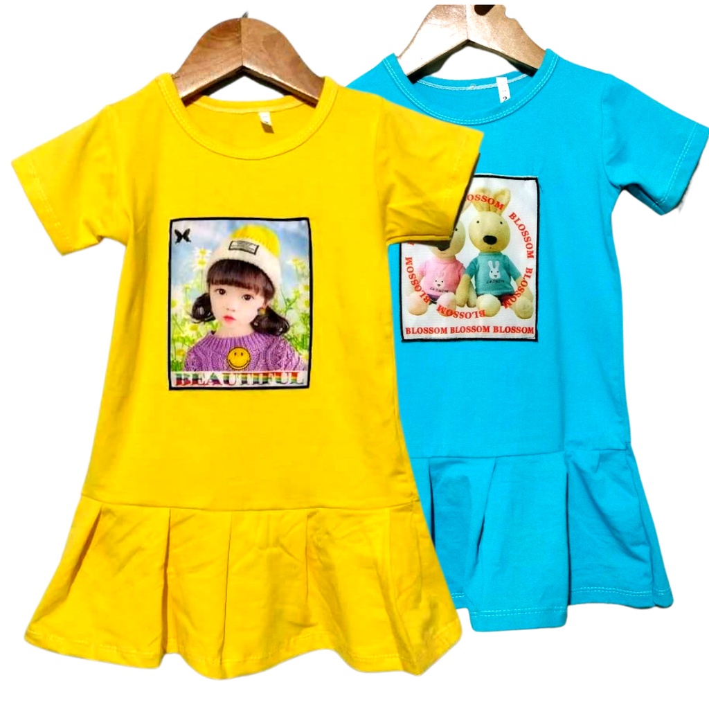 Váy xuông/ Đầm ngắn tay đuôi cá cực xinh cho bé gái 8-30kg