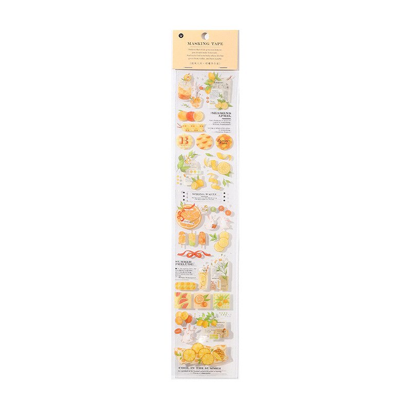 Set 2 Cuộn Băng Keo 65mm Chống Thấm Nước Họa Tiết Hoạt Hình Dễ Thương Dùng Để Trang Trí Sổ Tay / Nhật Ký / Laptop