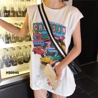 Áo tank top Ô tô HARIQUEEN