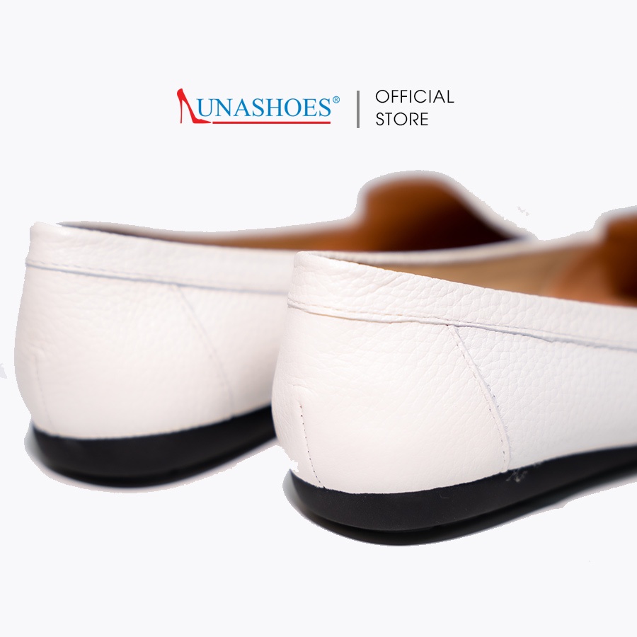Giày bệt nữ mũi tròn da bò cực mềm cực êm chân Lunashoes 1207 sẵn hàng BH 24 tháng giầy trung niên cho mẹ