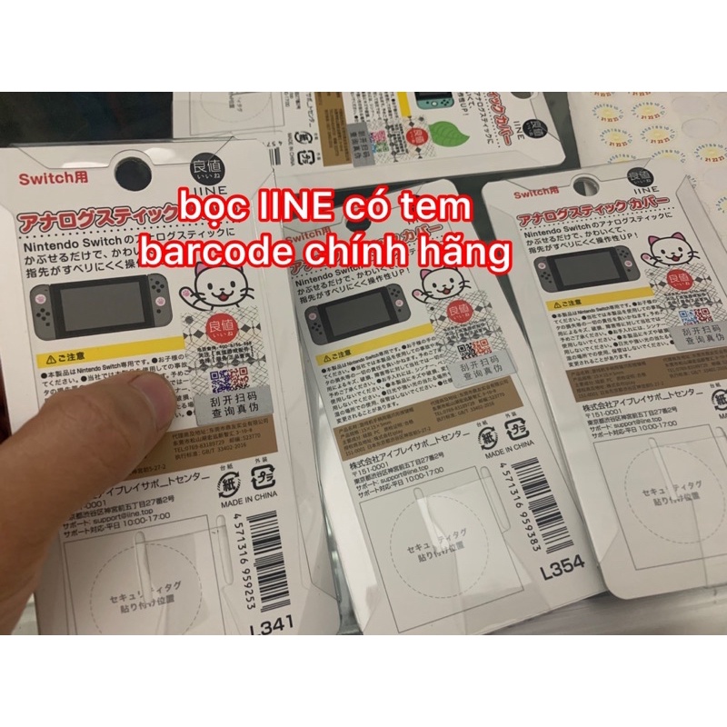 Núm bọc Nintendo Switch chính hãng Iine nguyên hộp tự chọn cho Joycon nintendo switch lite