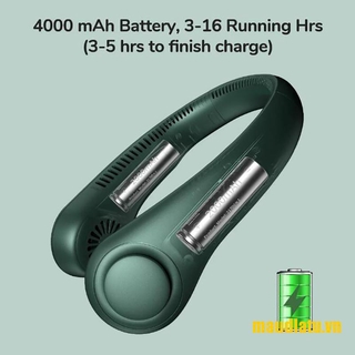 Quạt Mini Đeo Cổ 4000mah