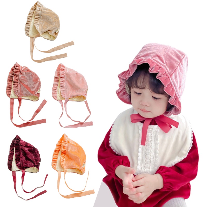 Mũ Chống Nắng Bảo Vệ Da Thân Thiện Với Làn Da Mùa Đông haha Cho Bé Gái Sơ Sinh