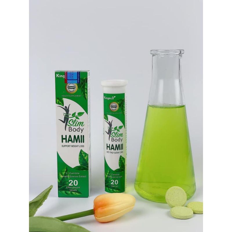 Slim Hami Body- Viên sủi giảm cân chính hãng Sunite-Trà giảm cân -không tác dụng phụ
