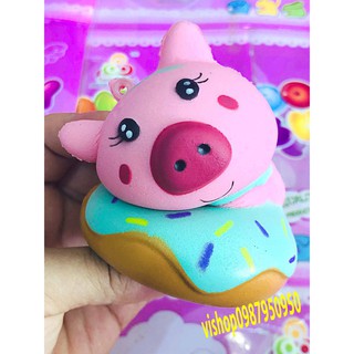 SQUISHY KEM LỢN HỒNG HỒ LÔ (thaolinh950)
