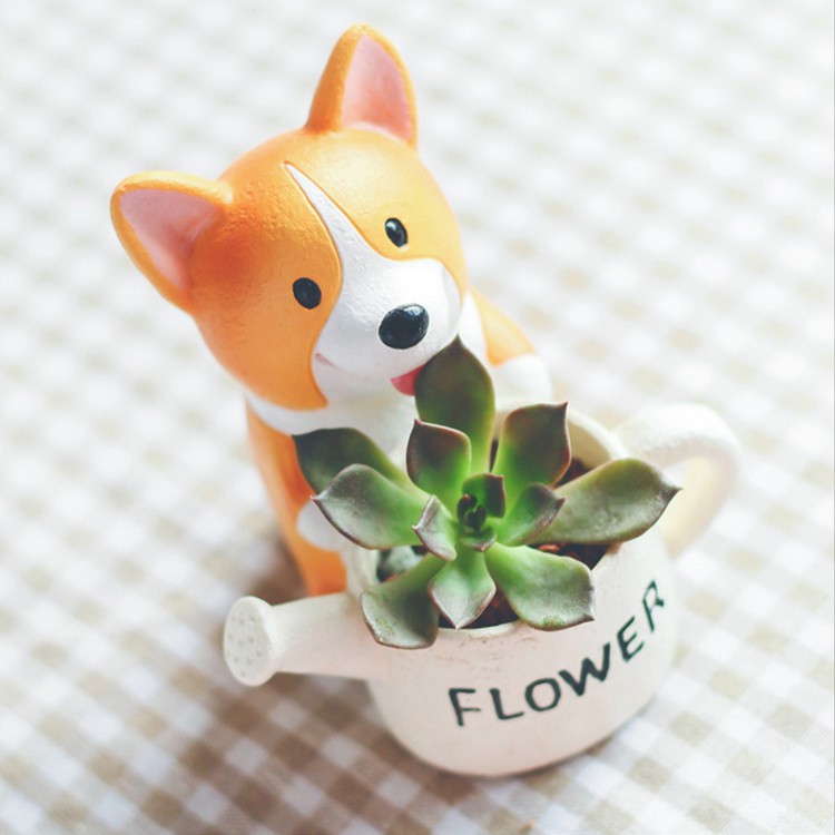 Yunmu groceries Dog plant dual-use flowerpot succulent combination mini vase desktop decoration gard