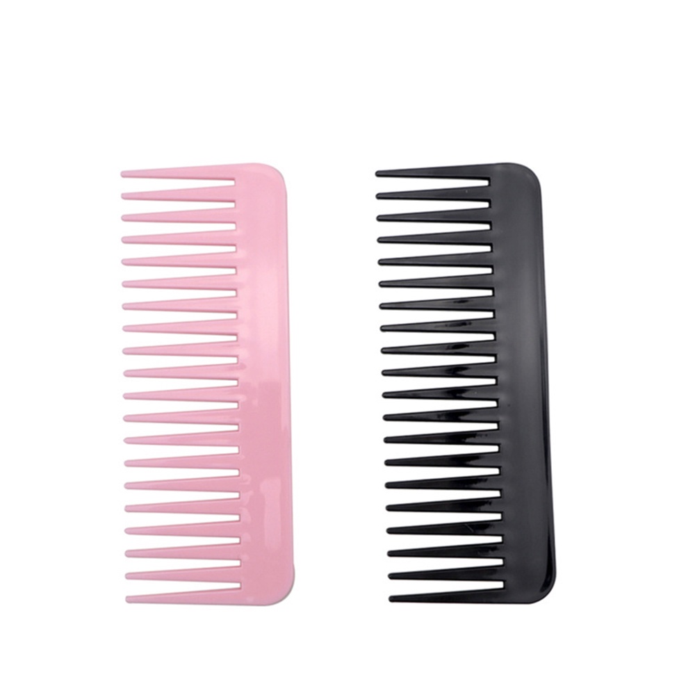 1 Lược Nhựa Đen Rộng 19 Răng Dùng Để Hỗ Trợ Tạo Kiểu Tóc Trong Salon