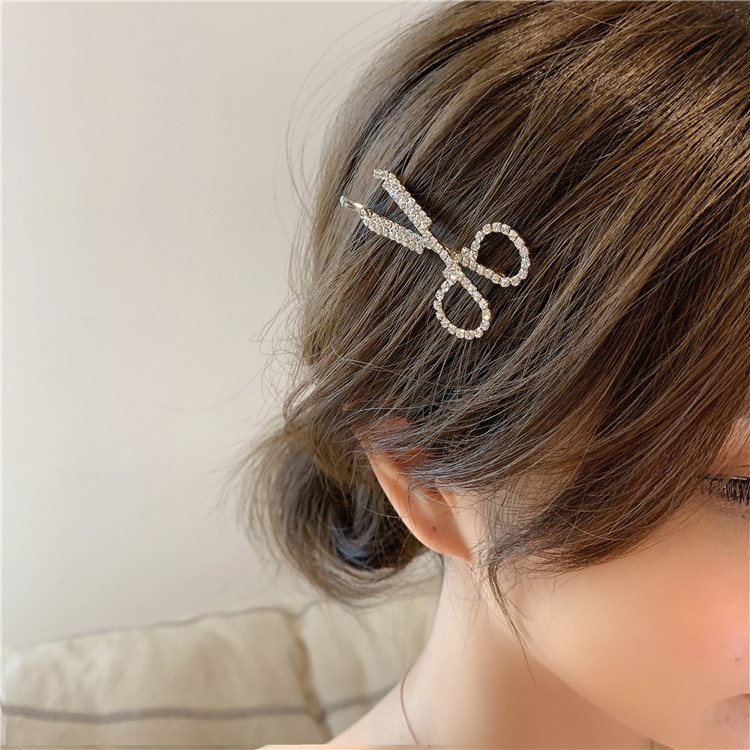 Kẹp Tóc Đính Đá Pha Lê Phong Cách Thời Trang Đơn Giản 23438