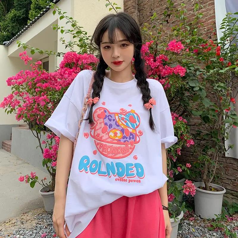 NRVP Áo Thun Tay Ngắn Cổ Tròn Thời Trang Mùa Hè Phong Cách Hàn Quốc Mới