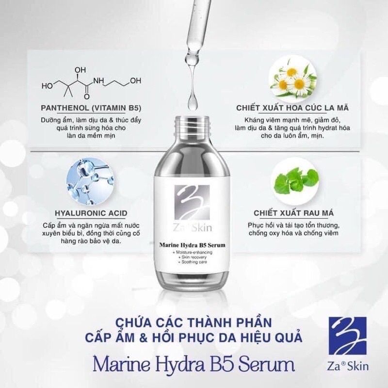 Serum dưỡng da ZASKIN MARINE HYDRA b5 serum phục hồi,cấp ẩm da