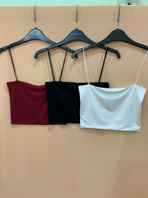 Áo 2 dây croptop 2 lớp cotton thoáng mát | BigBuy360 - bigbuy360.vn