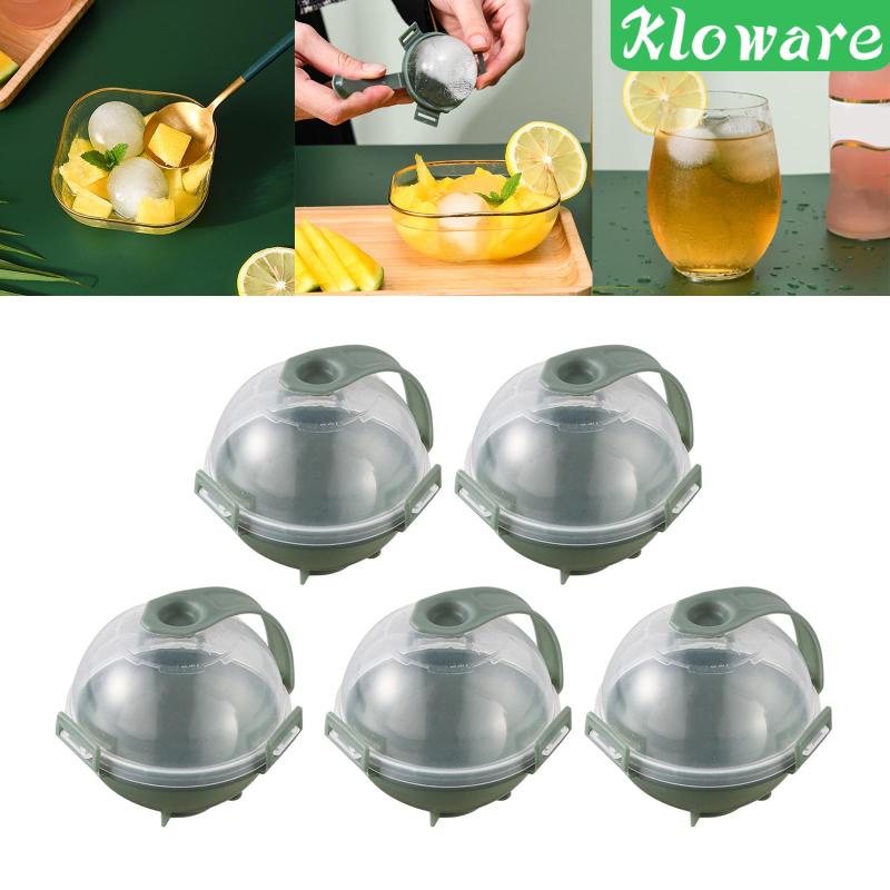 Set 5 Khuôn Nhựa Làm Đá Hình Tròn Cỡ Lớn Tiện Dụng