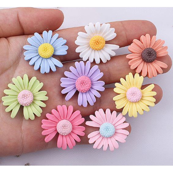 Hoa cúc nhựa trang trí 2.1cm