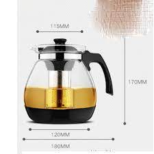 Bình Lọc Trà Thủy Tinh 1500ml Sang Trọng - CÓ LỖ LỌC TRÀ INOX - BÌNH PHA TRÀ CHẾ CAFE TIỆN LỢI 2in1