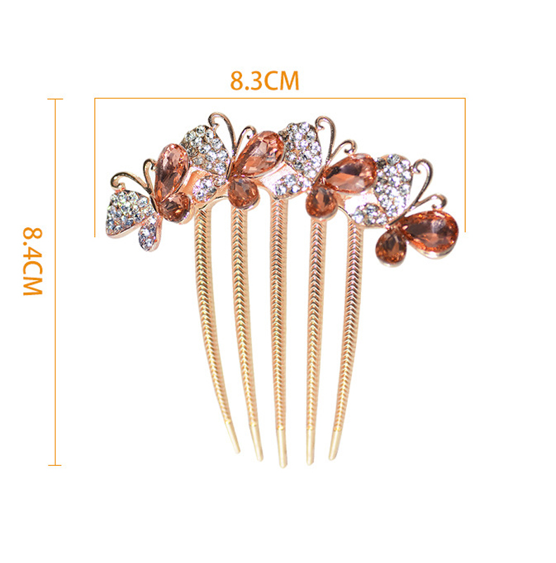 Trâm Cài Tóc Hình Bướm Đính Đá Sang Trọng