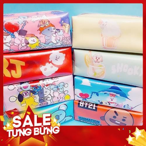 Bóp Bút Siêu Dễ Thương - Bóp Bút BTS BT21 - Qùa lưu niệm