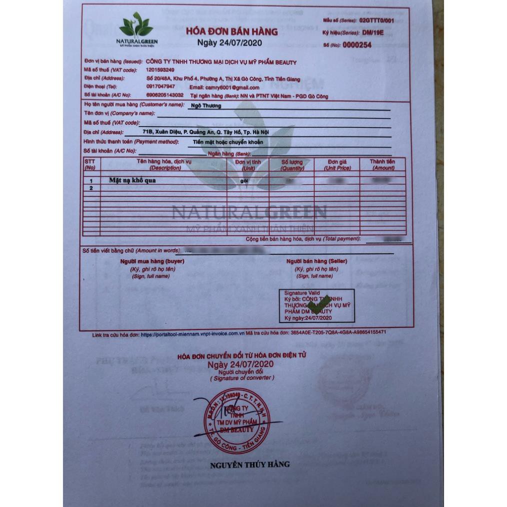 Nạ khổ qua đắp mặt nạ túi 1kg - SPAMALL