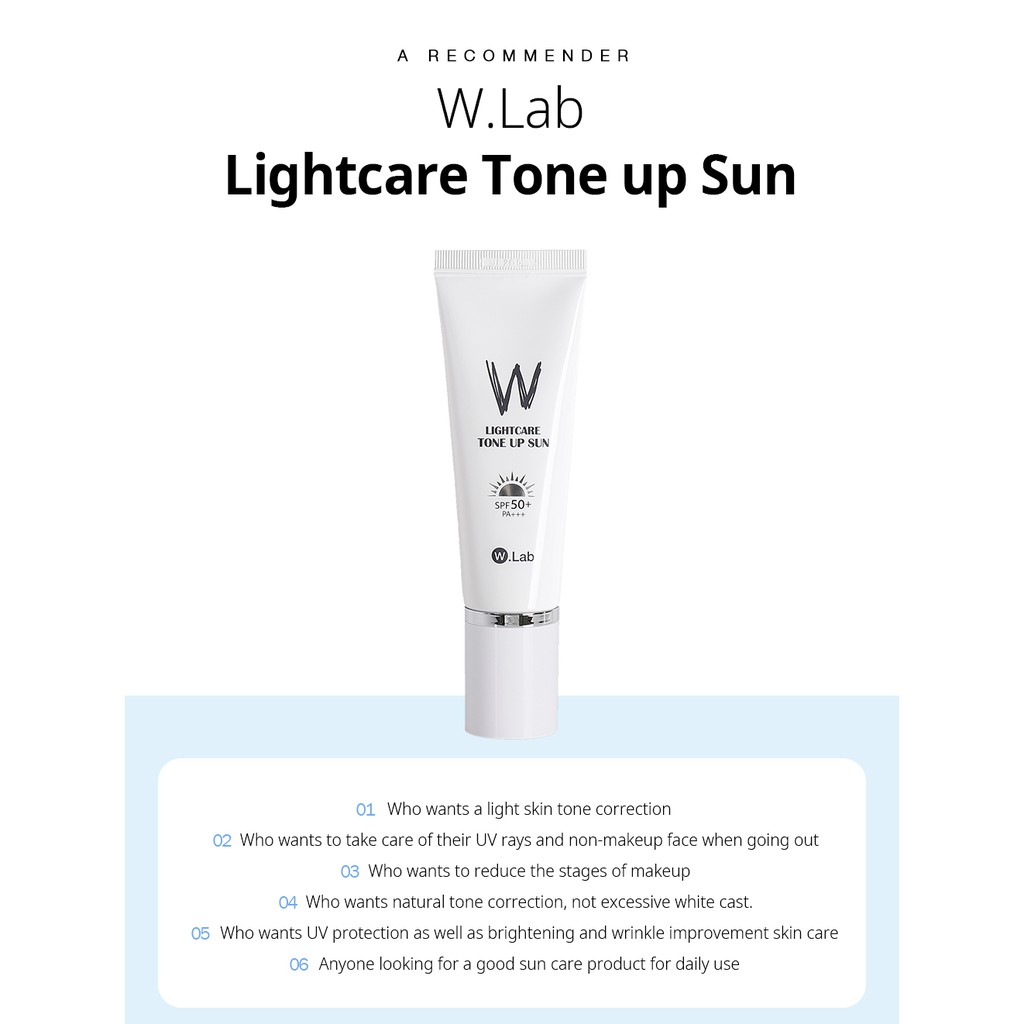 Kem chống nắng trắng da W.LAB SPF50 PA+++ 50ml (mẫu mới)