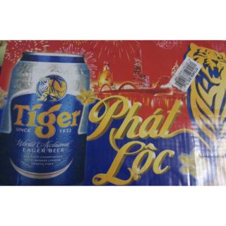 Thùng 24 lon bia tiger nhãn xuân