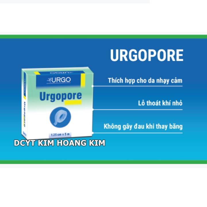 Băng keo giấy urgopore 1.25cm x 5m (Thái Lan) - dành cho da nhạy cảm