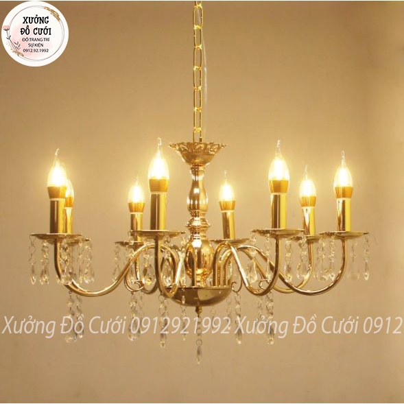 Đèn Chùm Treo Trần Pha Lê Cao Cấp