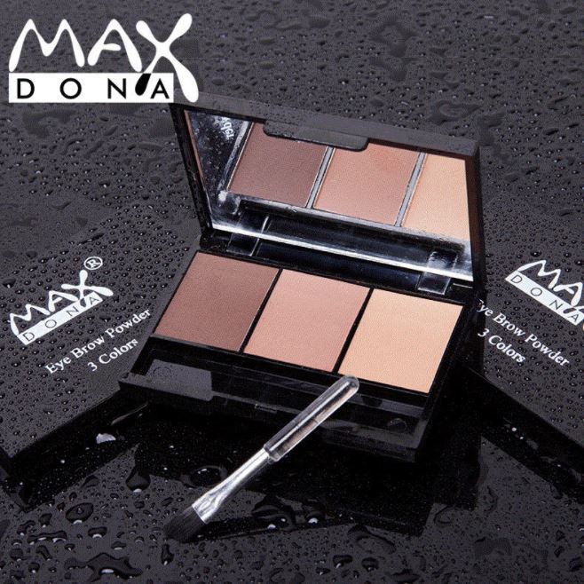 Bột tán lông mày hộp 3 ô Maxdona | BigBuy360 - bigbuy360.vn