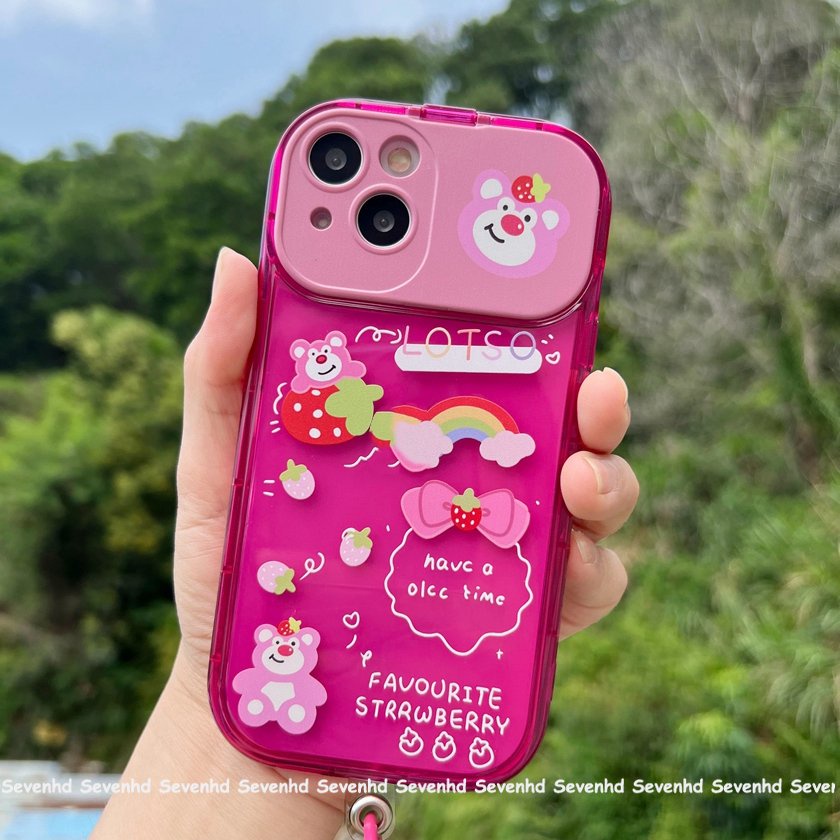 Ốp Điện Thoại Họa Tiết Gấu Cho iPhone 14 13 12 11 Pro Max X XR Xs Max 8 7 6 6s Plus SE 2020