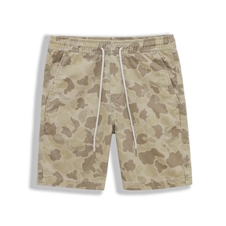 Quần Đùi Nam Camo Kem Thời Trang, Vải Kaki Cotton Dày Dặn INF QD001068, SOMEHOW,
