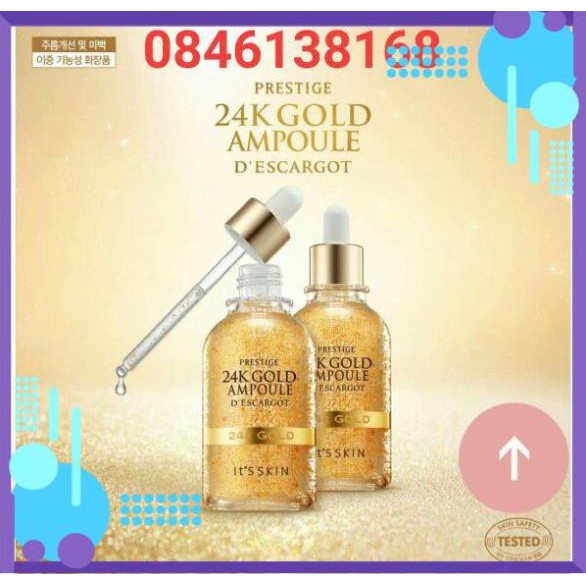 Tinh chất vàng 24k It's Skin Prestige 24k Gold Ampoule D'escargot