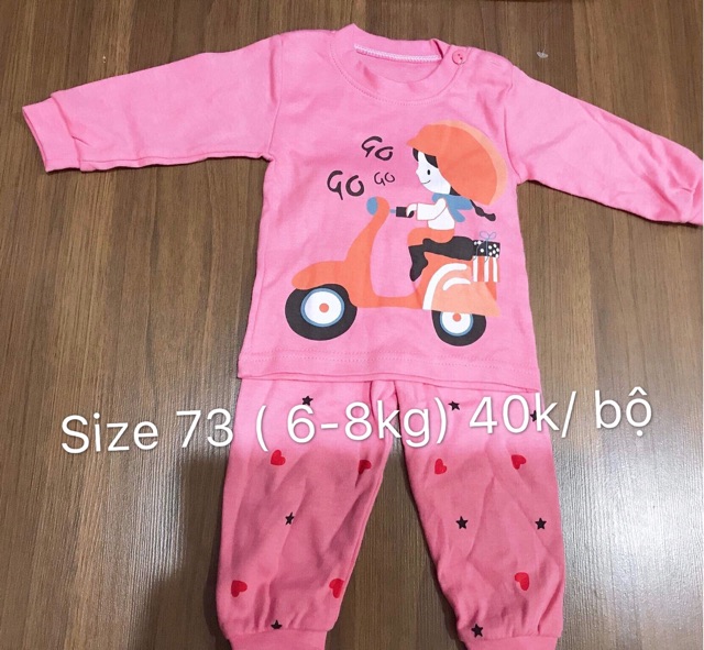XẢ SIZE - Bộ cotton xuất hàn cho bé