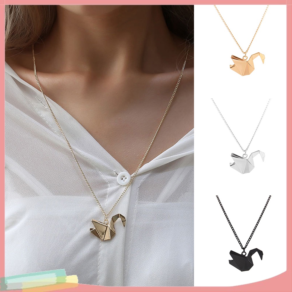 Vòng Cổ Xương Đòn / Xương Đòn / Chim Bồ Câu Origami Hình Thiên Nga Thời Trang Cho Nữ